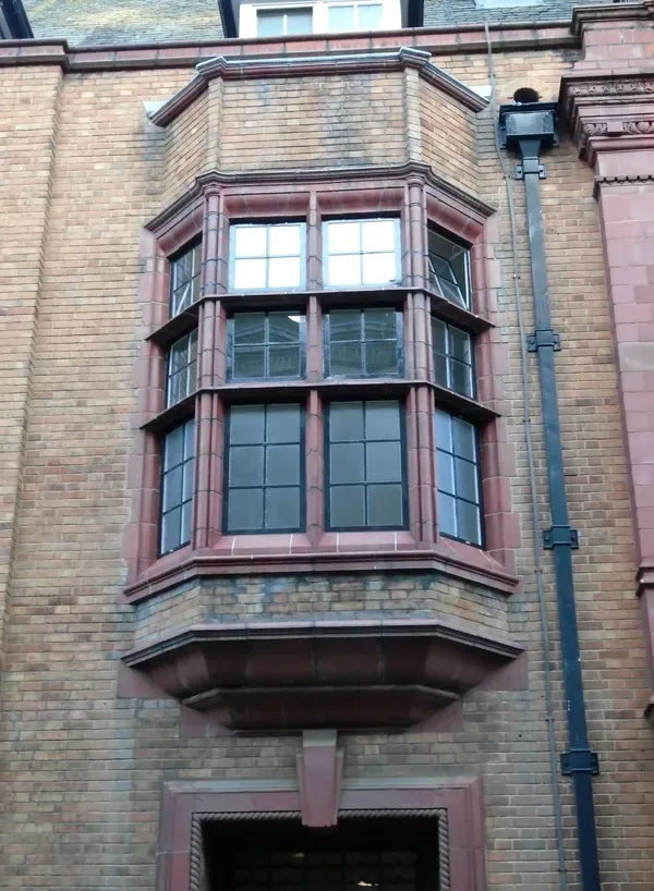 Restored steel bay window