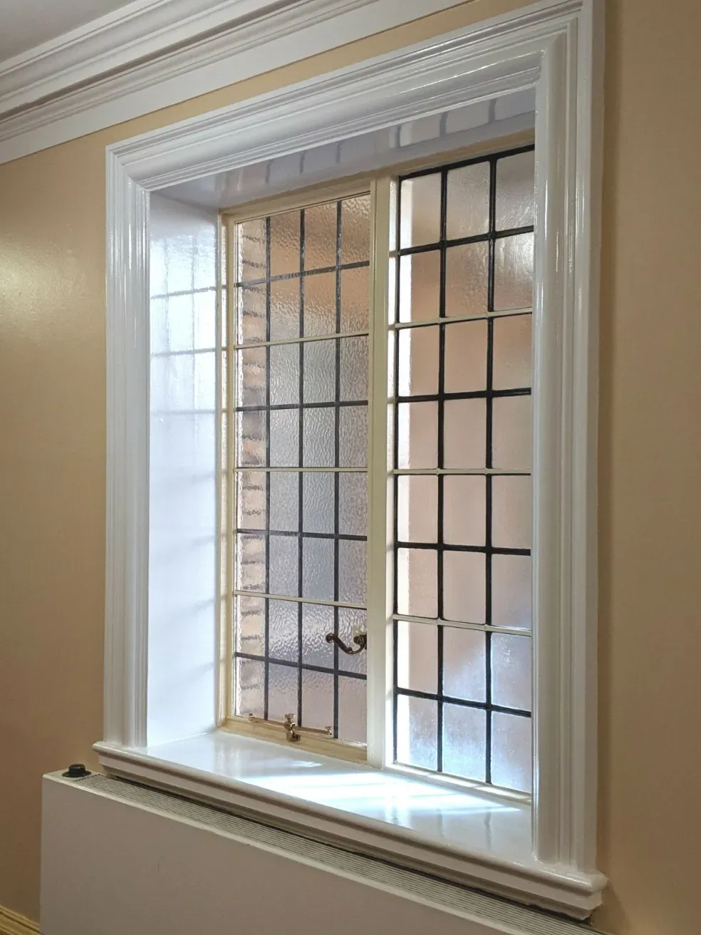 Restored metal casement window
