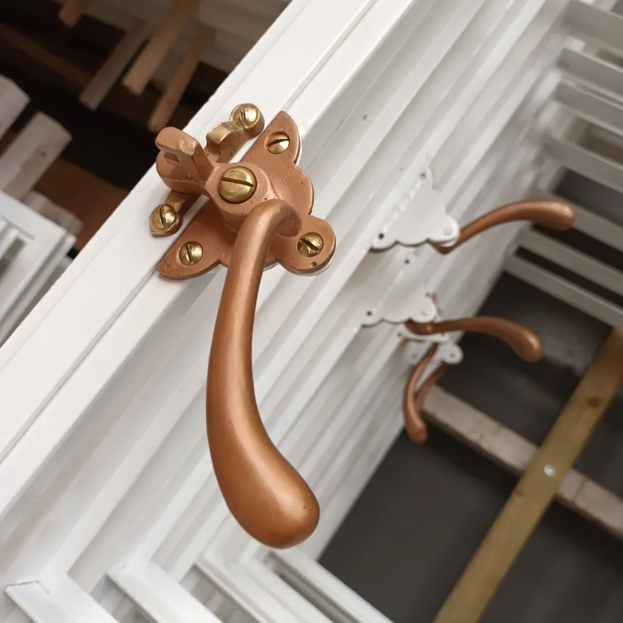 Restored window fittings