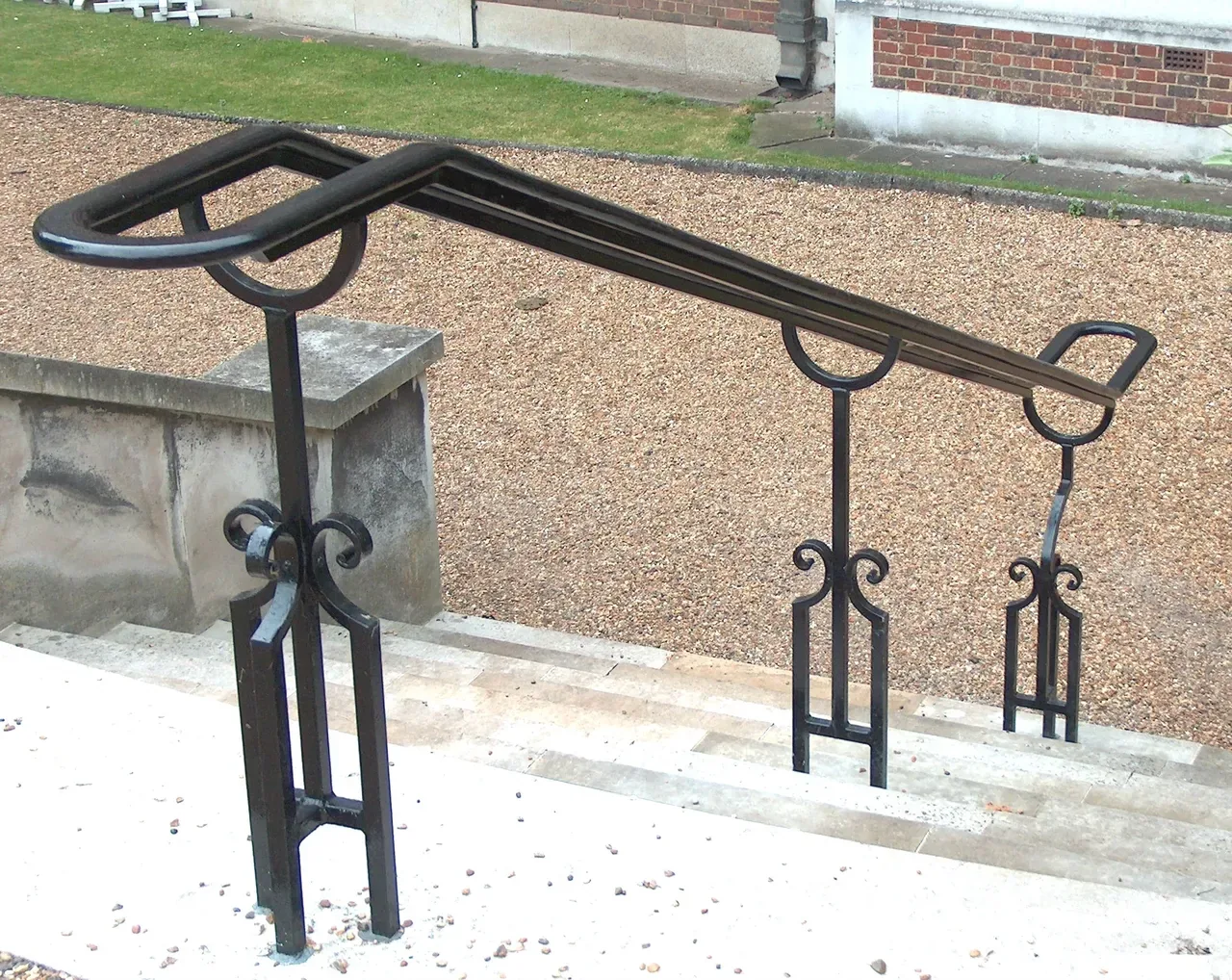 Fabricated stair handrail