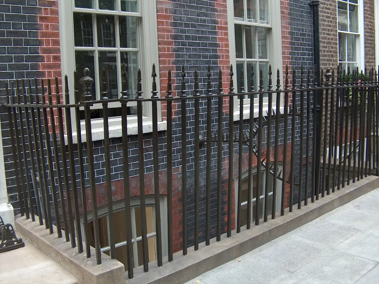 Restored Georgian railings, London