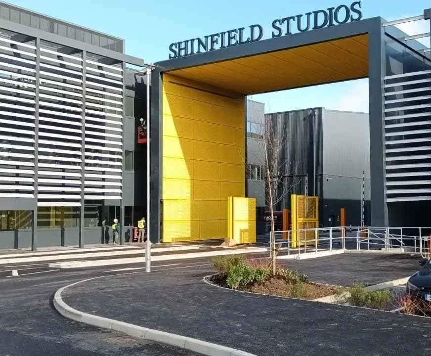 Shinfield Studios entrance gates, Reading